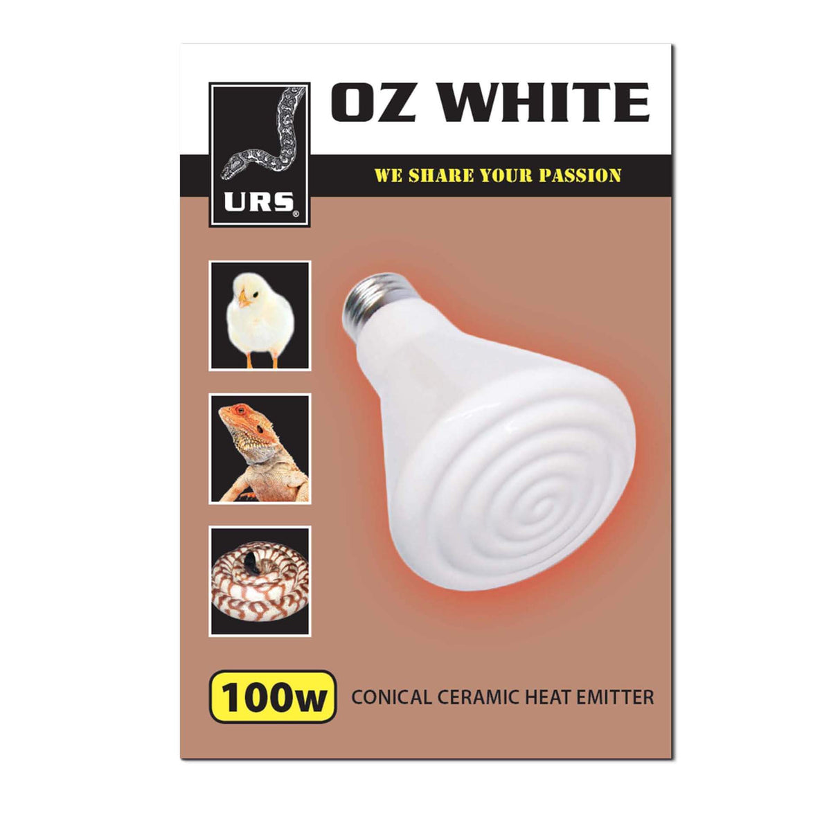 URS Oz White Ceramic 100w