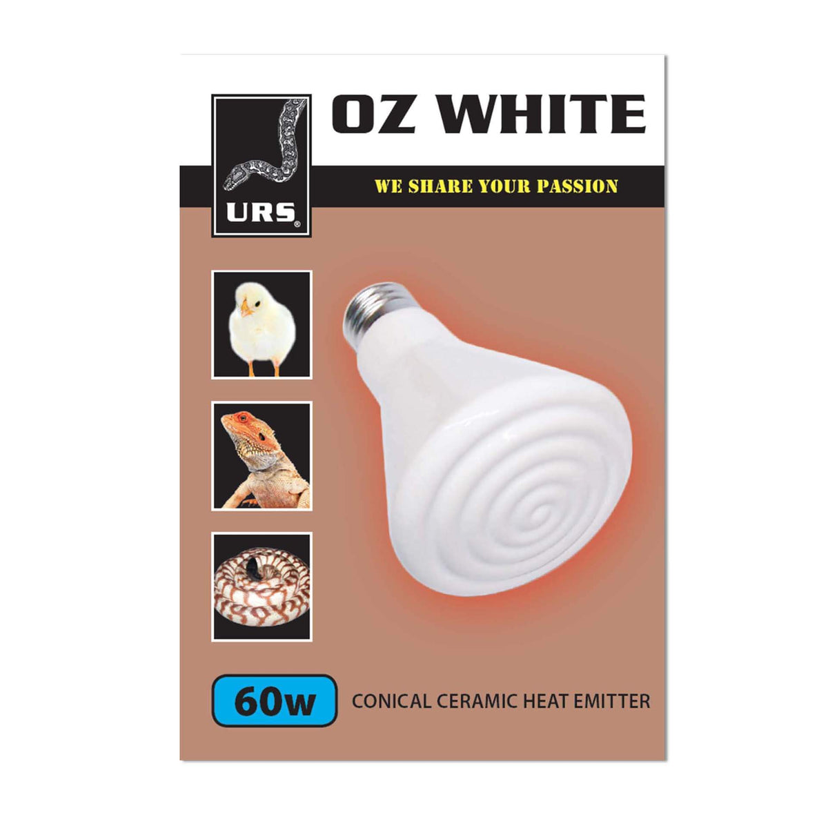 URS Oz White Ceramic 60w