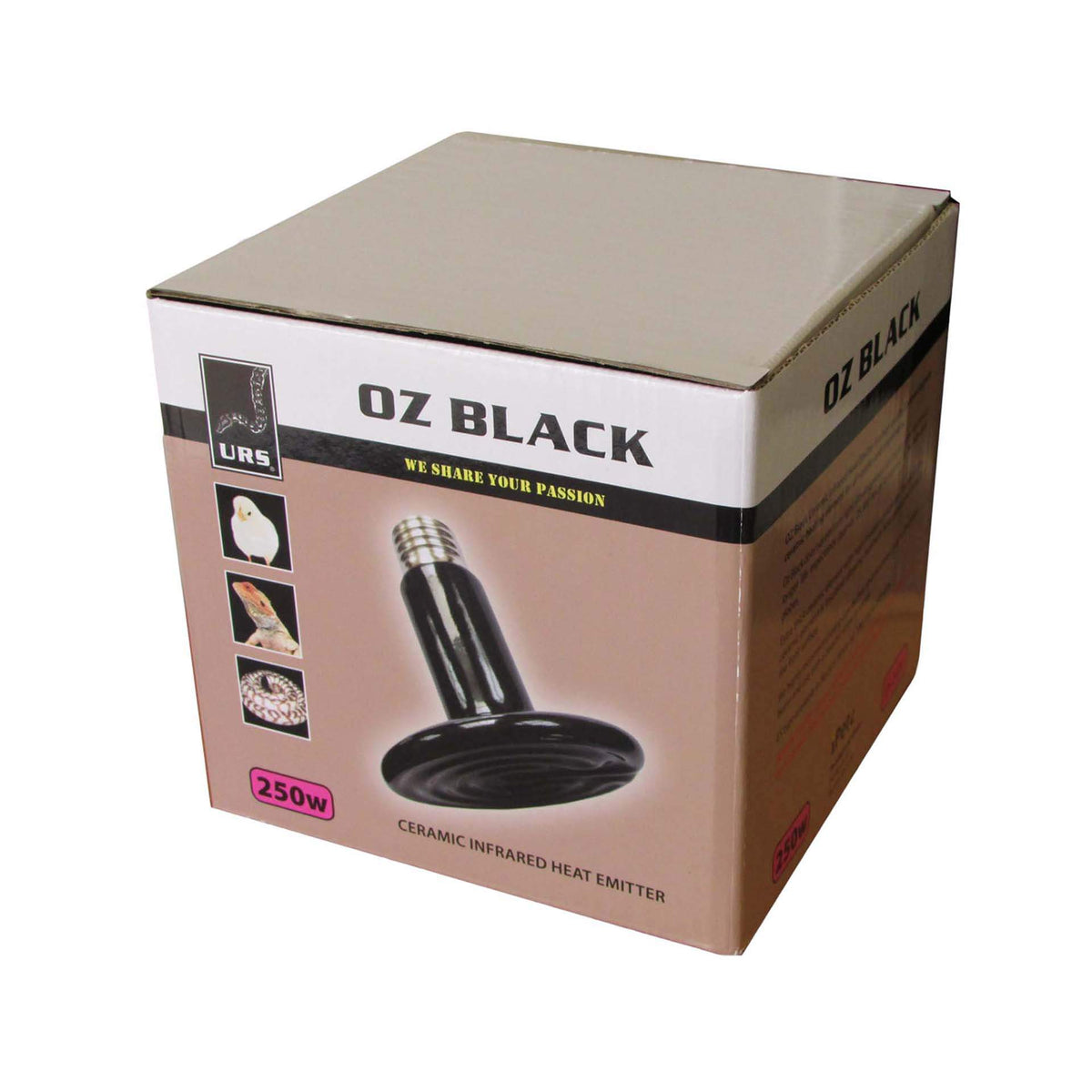 URS Oz Black Ceramic 250w