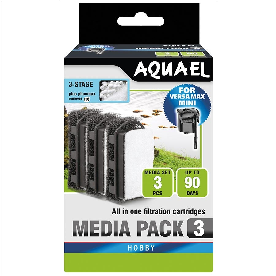 Aquael VERSAMAX MINI Replacement Media 3 Pack