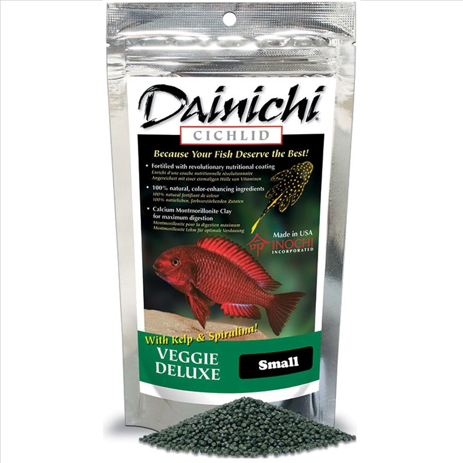 Dainichi Cichlid Veggie Deluxe Sinking Small Pellet 250g (3mm)