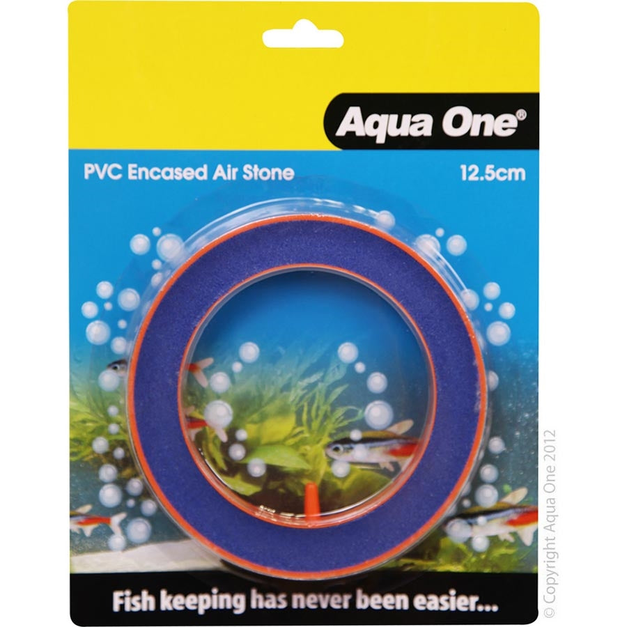 Aqua One 12.5cm Round PVC Encased Air Stone - Sand