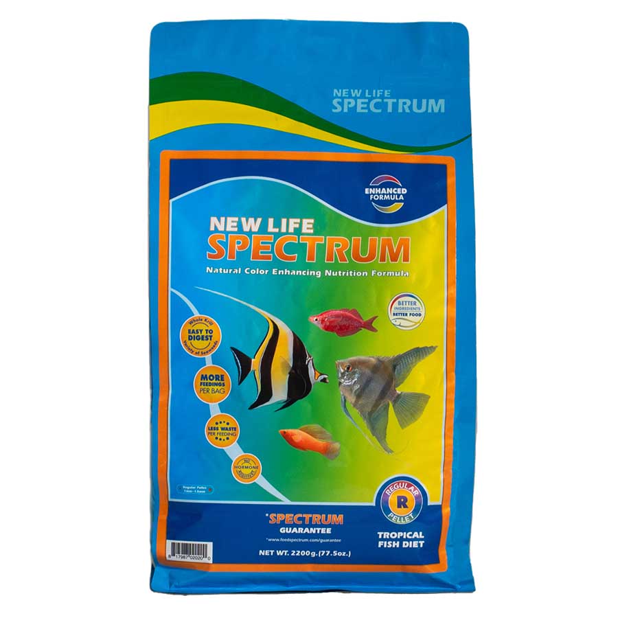 New Life Spectrum Regular Tropical Fish Diet 2.2kg - Sinking Pellet 1-1.5mm
