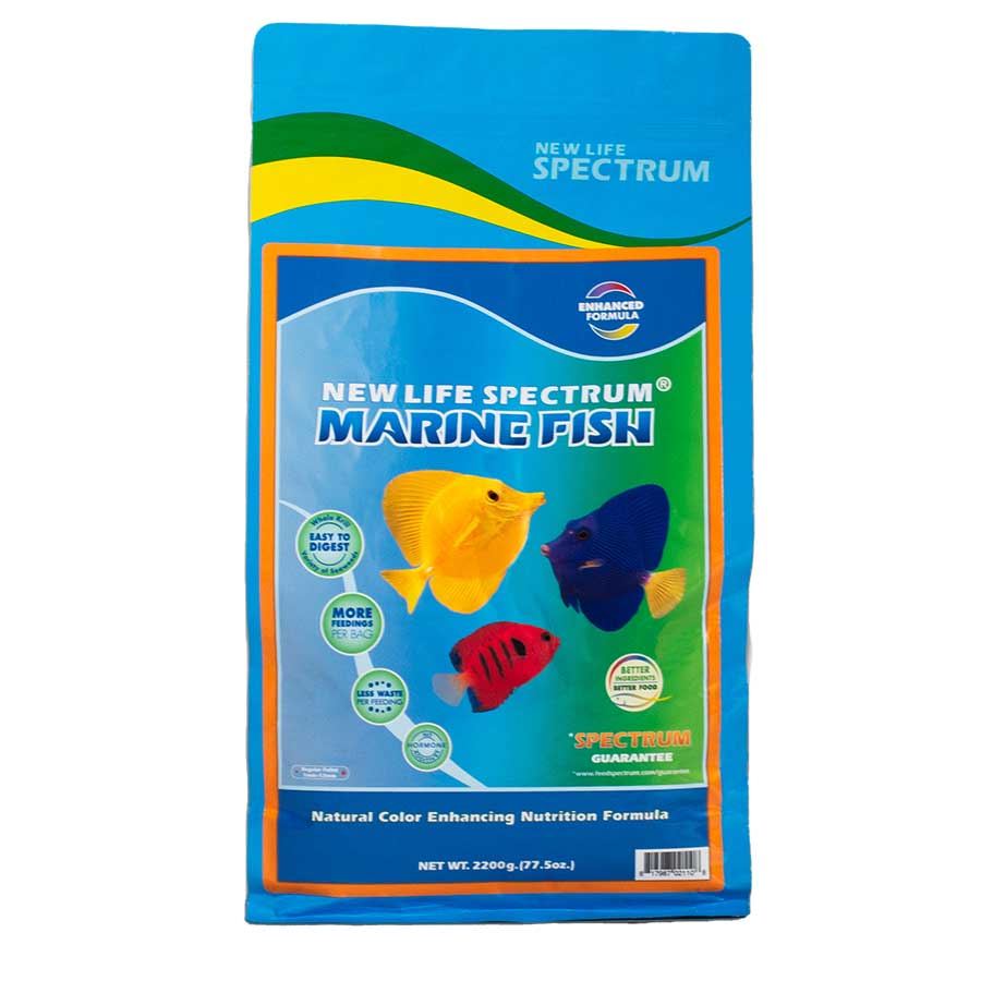 New Life Spectrum Marine Fish Regular 2.2kg Sinking Pellet 1.0-1.5mm