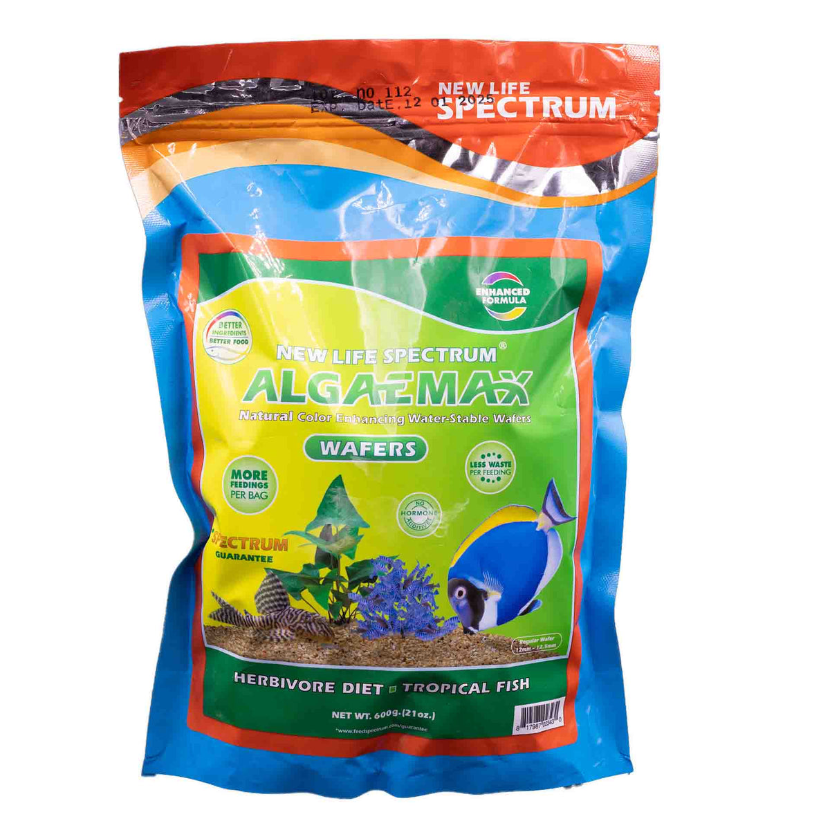 New Life Spectrum AlgaeMax Wafer 600g - 12-12.5mm Algae max