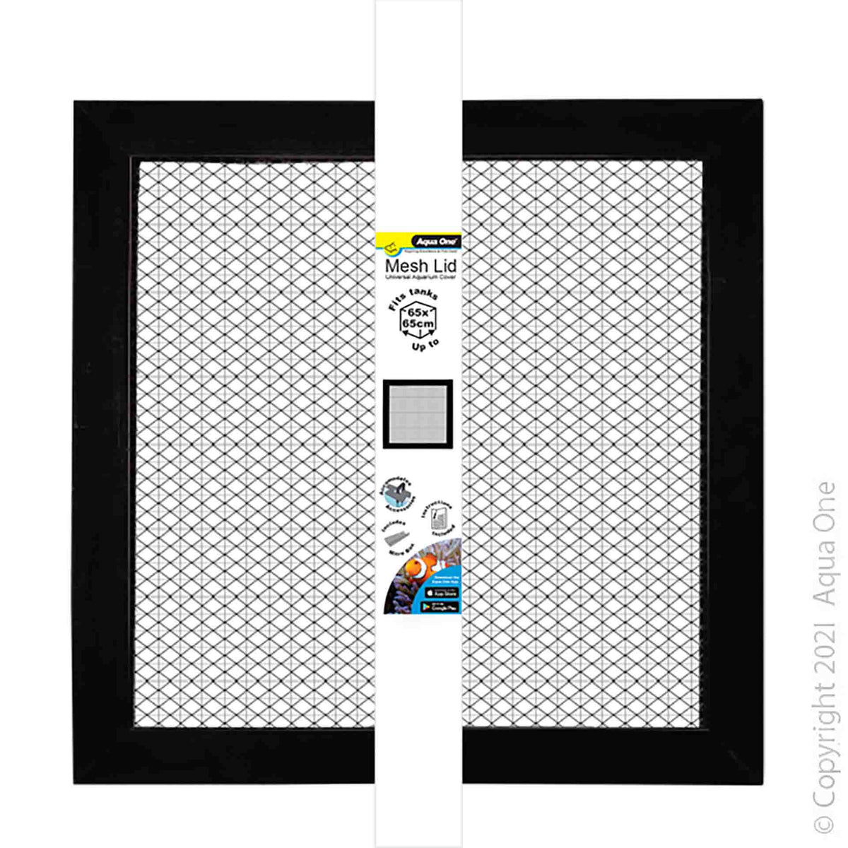Aqua One Mesh Lid Set To Suit Aquariums Up To 65 X 65cm- In Store Pick Up Only