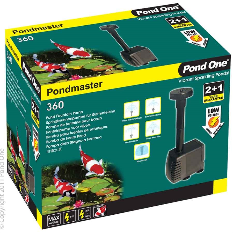 Pond One Pondmaster 360 Fountain Pump 600LH 0.85m Mh head height