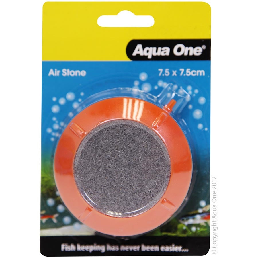 Aqua One 7.5cm Disc PVC Encased Air Stone - Sand
