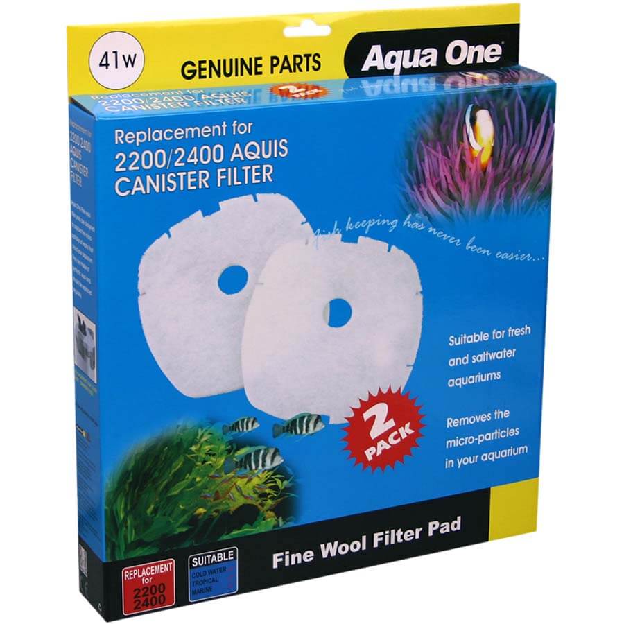 Aqua One Nautilus 2700 / Aquis 2200/2400 Wool 2pk 41W