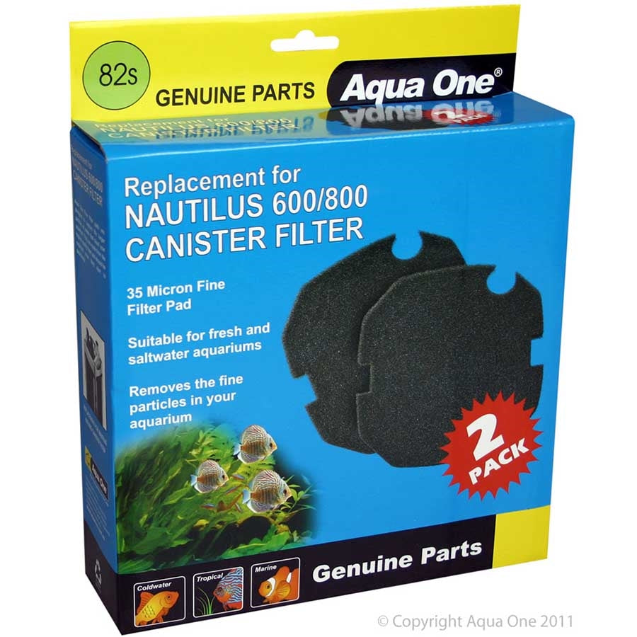 Aqua One 35ppi Sponge 2 pk 82S for Nautilus 600/800