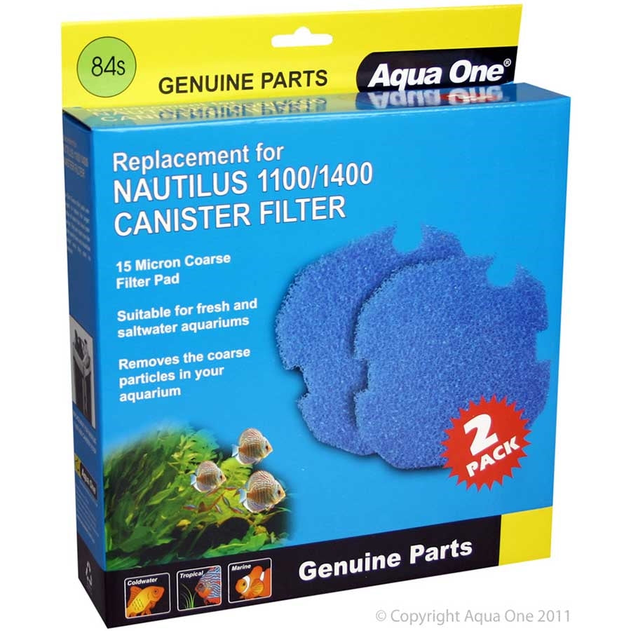 Aqua One 15ppi Sponge 2 pk 84S for Nautilus 1100/1400