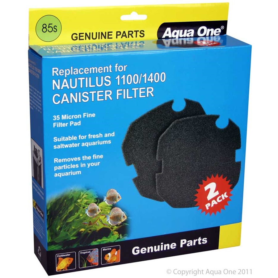 Aqua One 35ppi Sponge 2 pk 85S for Nautilus 1100/1400