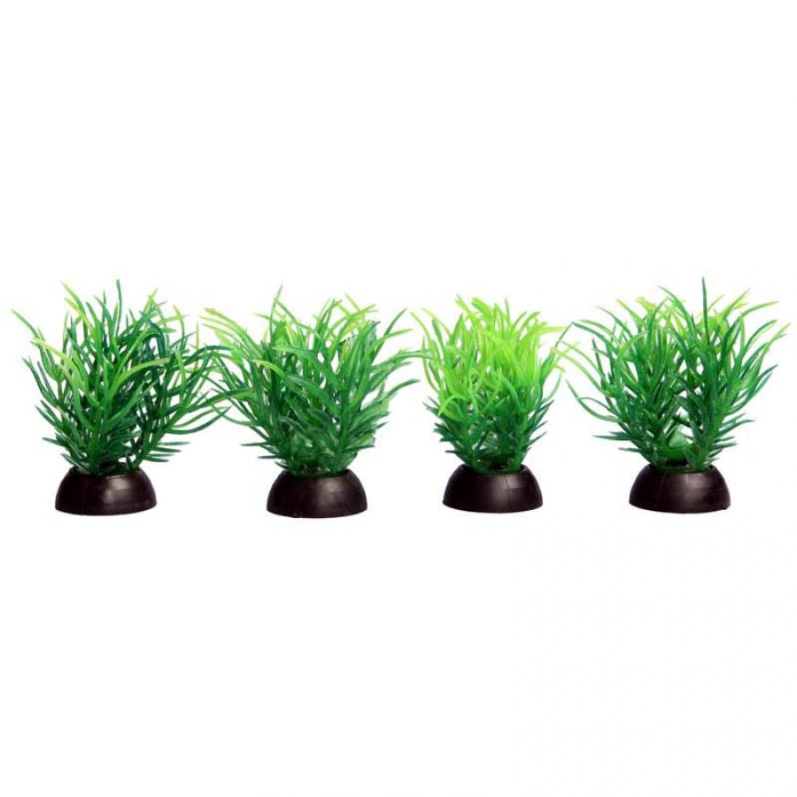 Aqua One Ecoscape Foreground Ricca Green Pack of 4 - Artificial Plant
