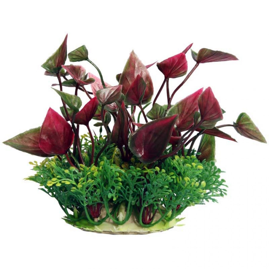 Aqua One Ecoscape Small Lily Red 10cm - Artificial Plant