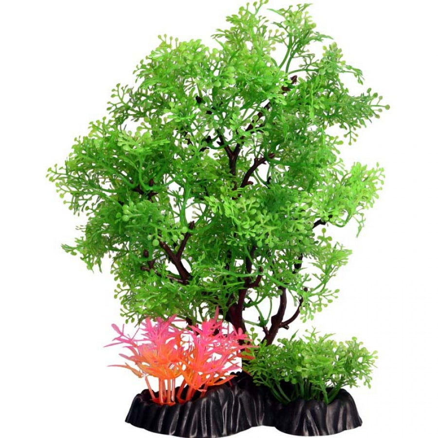 Aqua One Ecoscape Medium Pollicem Ranae Tree Green 20cm - Artificial Plant