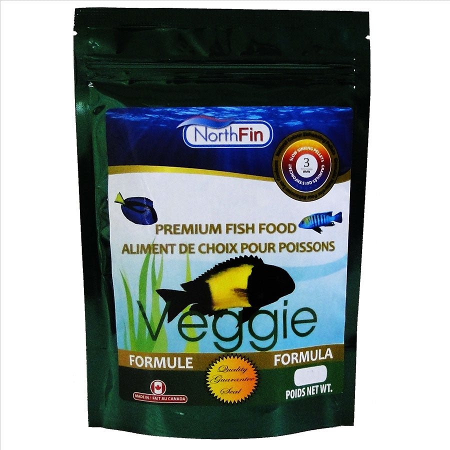 NorthFin Veggie Formula 250g - 3mm - Slow Sinking