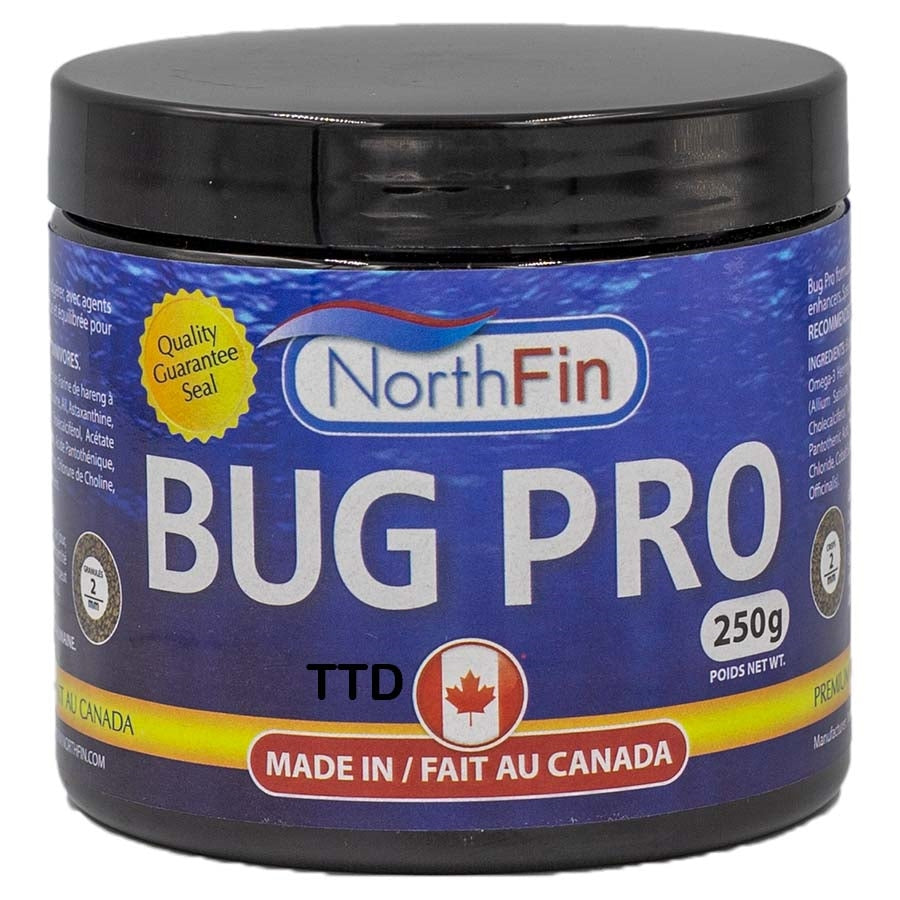 Northfin 250g Bug Pro Crisps 2mm Fish Food - Slow Sinking