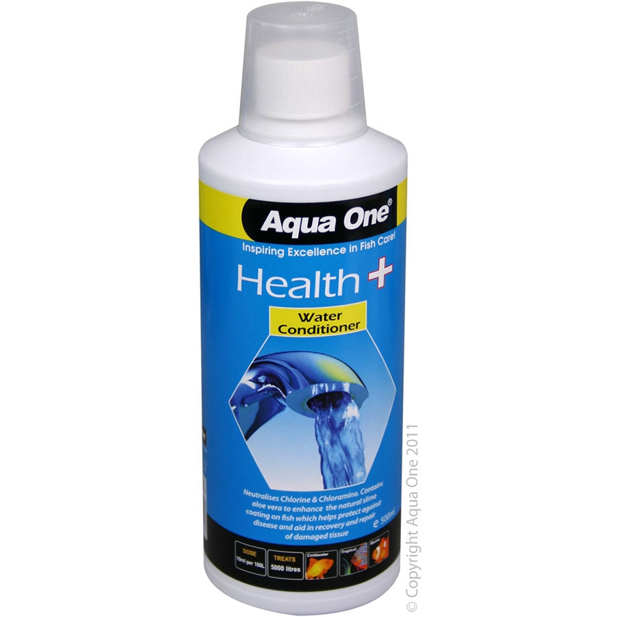Aqua One Health Plus 500ml Tap Water Conditioner with Stress Coat