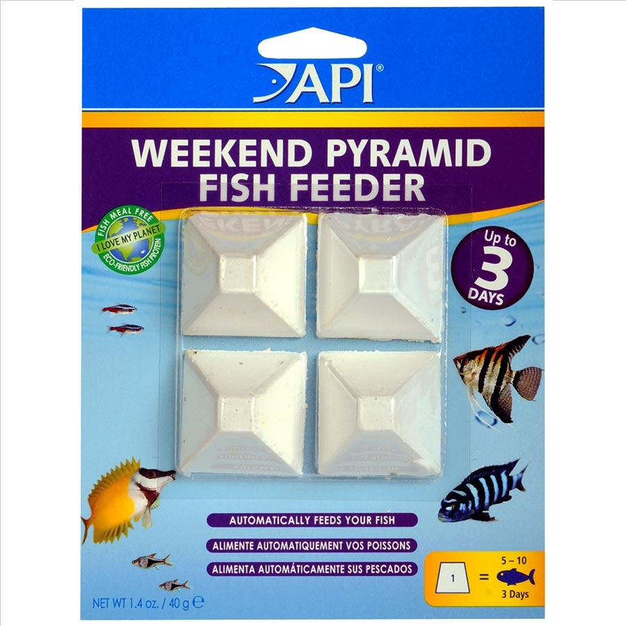 API Mini Pyramid Fish Feeder Block - Up to 3 Days