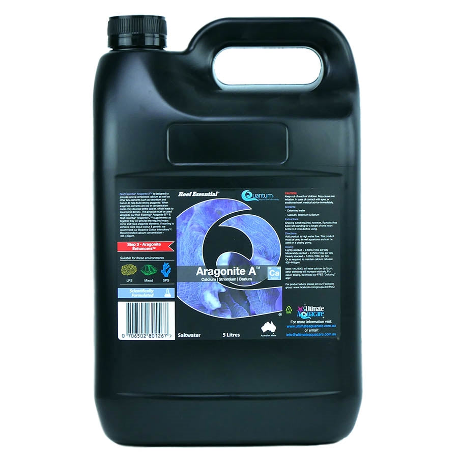 Quantum Reef Essential 5 litres Aragonite A - Calcium, Strontium, Barium