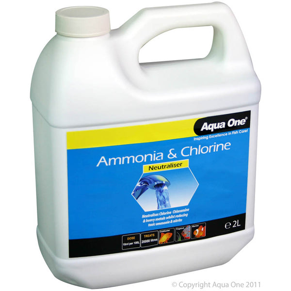 Aqua One Ammonia and Chlorine Neutraliser 2L Treatment The Tech Den