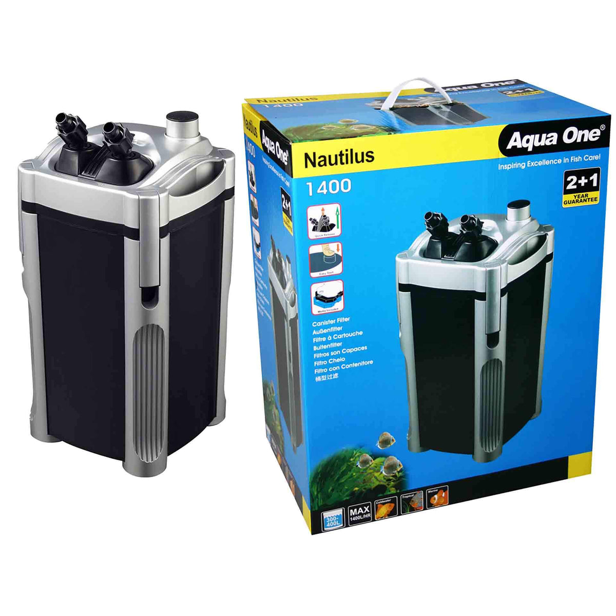 Aqua One Nautilus 1400 Canister Filter 1400lph