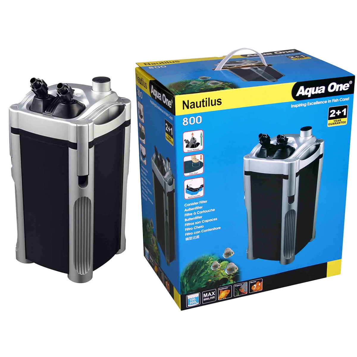 Aqua One Nautilus 800 Canister Filter 800lph