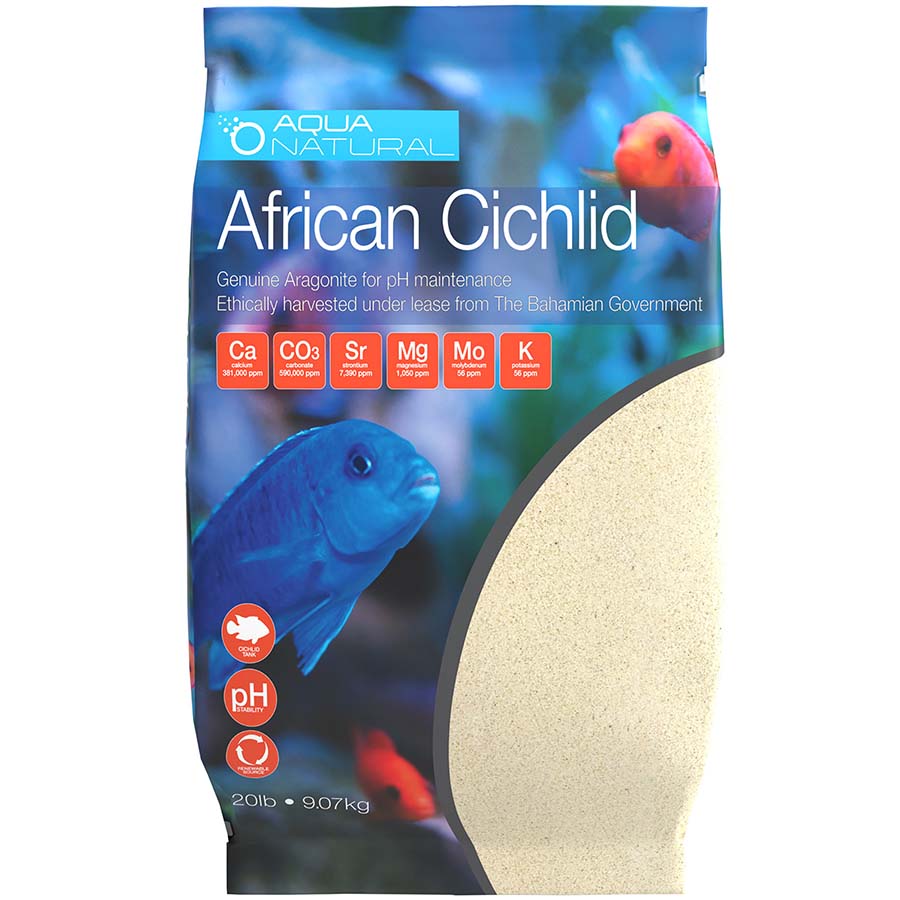 Aqua Natural African Cichlid Aragonite 9kg Bag **