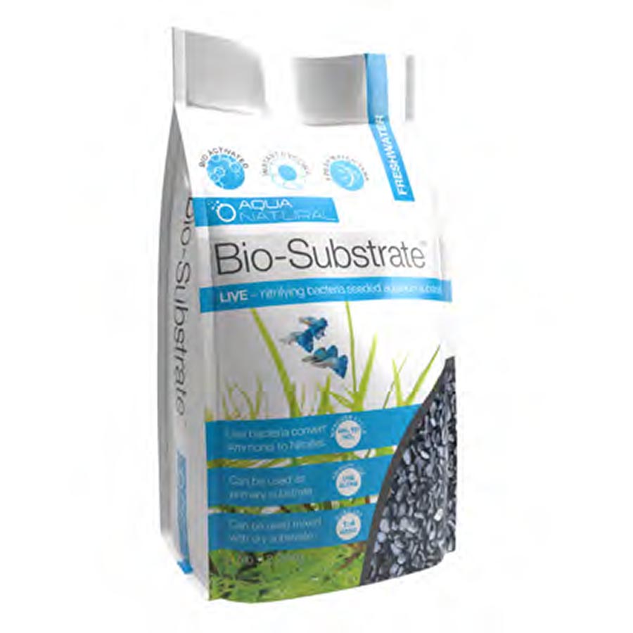 Aqua Natural Bio-Substrate Shadow 2.26kg Gravel with Live Nitrifying Bacteria