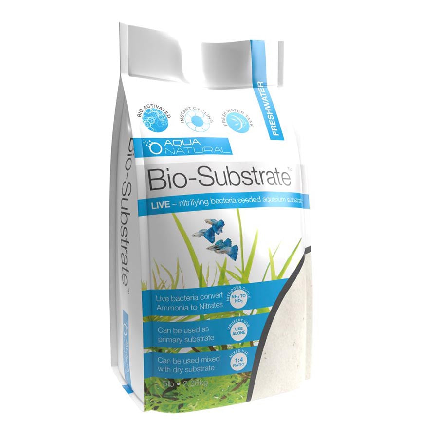 Aqua Natural Bio-Substrate Sugar White 2.26kg Sand with Live Nitrifying Bacteria