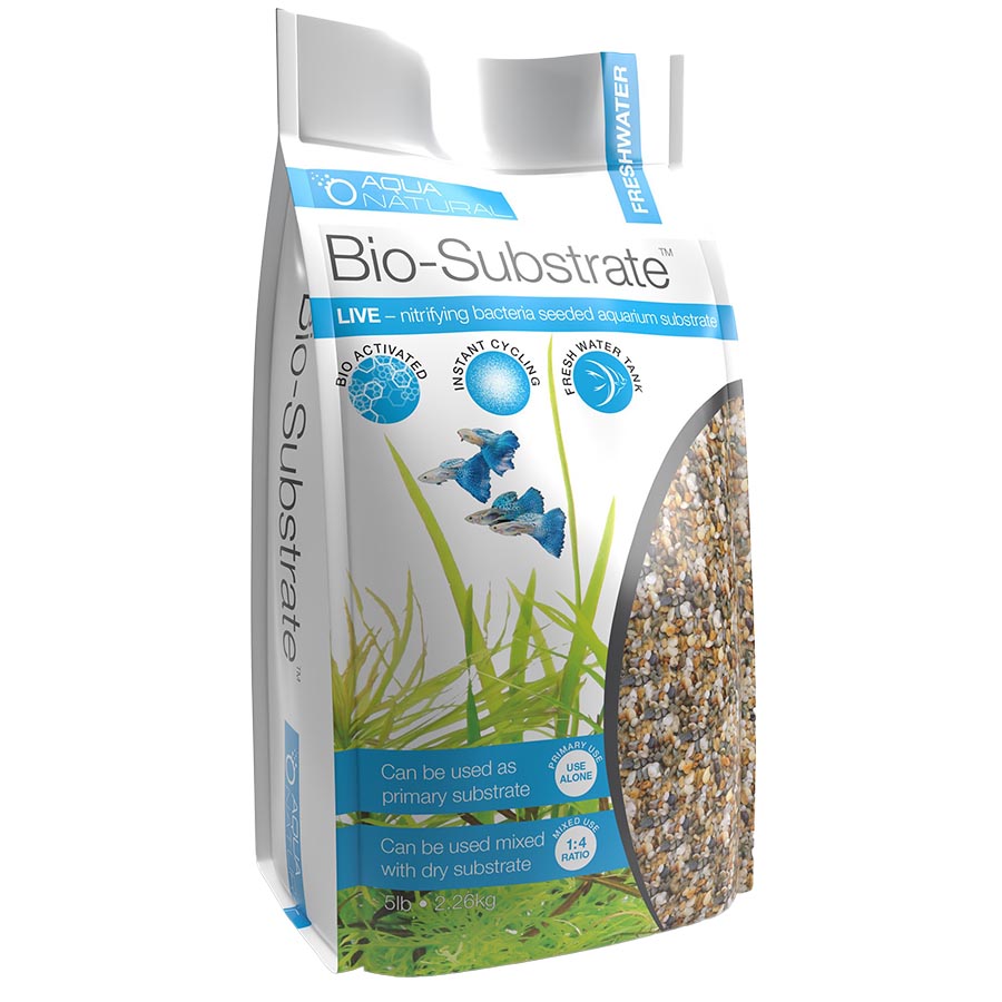Aqua Natural Bio-Substrate Gold Pearl 2.26kg Gravel with Live Nitrifying Bacteria