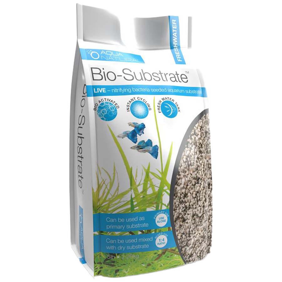 Aqua Natural Bio-Substrate Silver Pearl 2.26kg Gravel with Live Nitrifying Bacteria