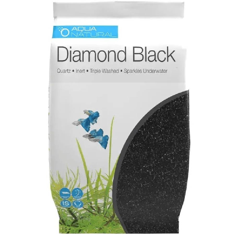 Aqua Natural Diamond Black Quartz Gravel 4.5kg **
