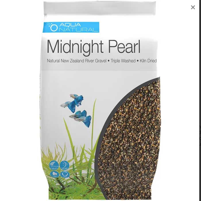 Aqua Natural Midnight Pearl Natural River Gravel 4.5kg **