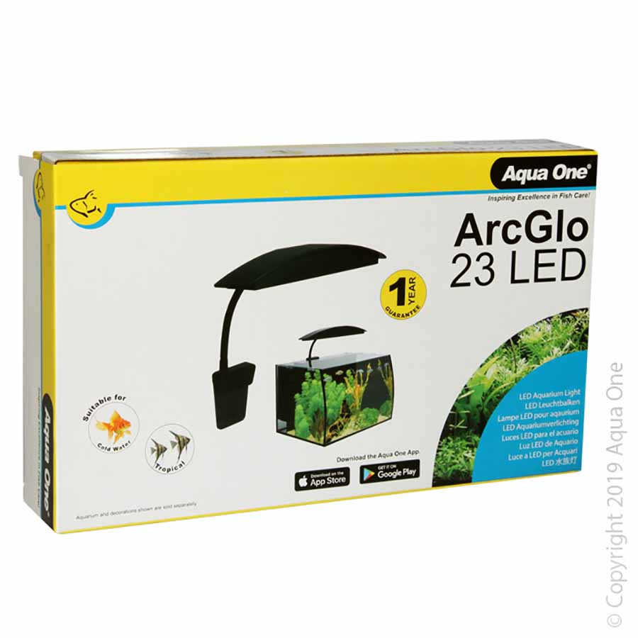 Aqua One ArcGlo LED Reflector 23cm 7.2W Aquarium Led Light