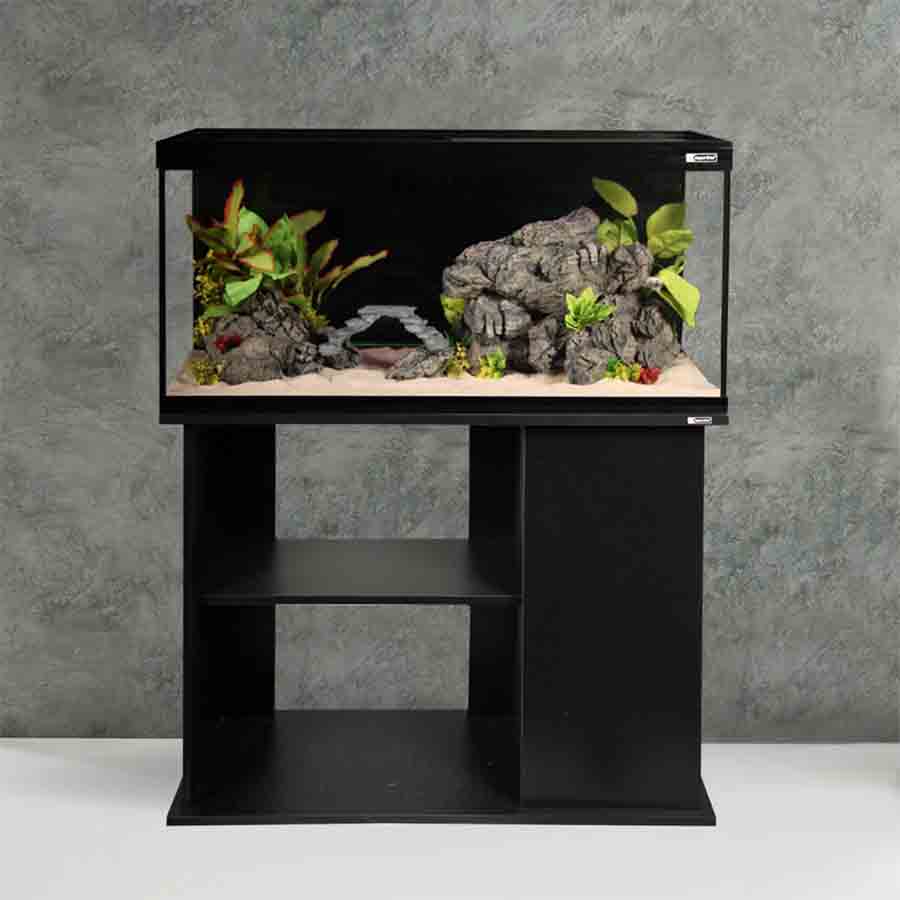 Aqua One Horizon Black Deluxe 182 litre Kit With Stand Canister