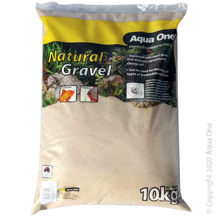 Aqua One Natural Gravel River Sand Australian 10kg **