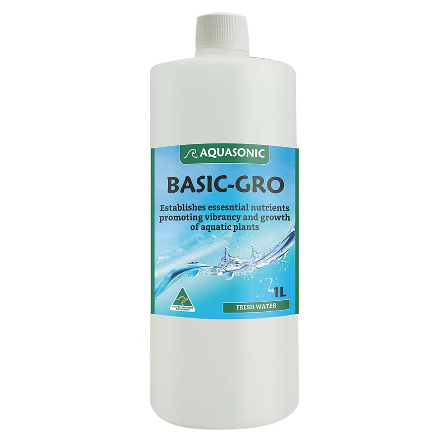 Aquasonic Basic Gro 1 litre - Plant Fertiliser Trace Elements - Australian Made