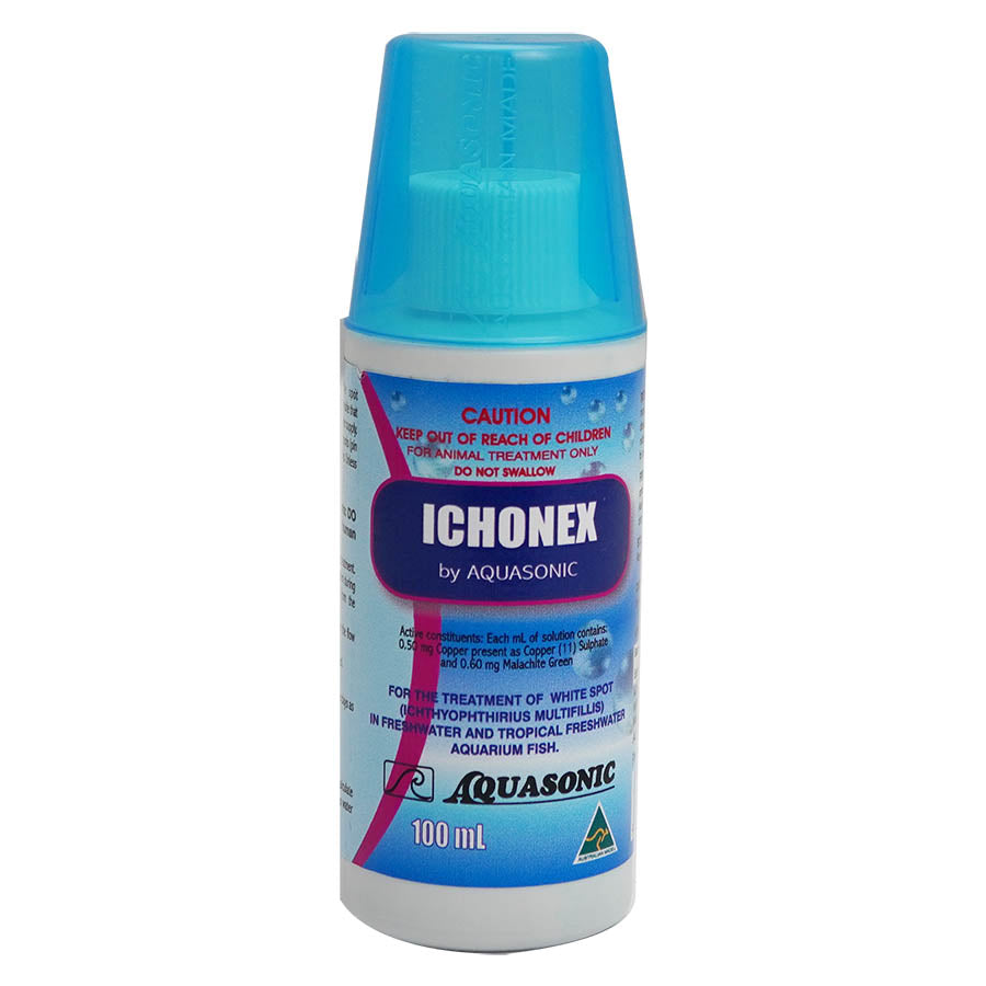 Aquasonic Ichonex 100ml Treatment for Whitespot - Australian Made