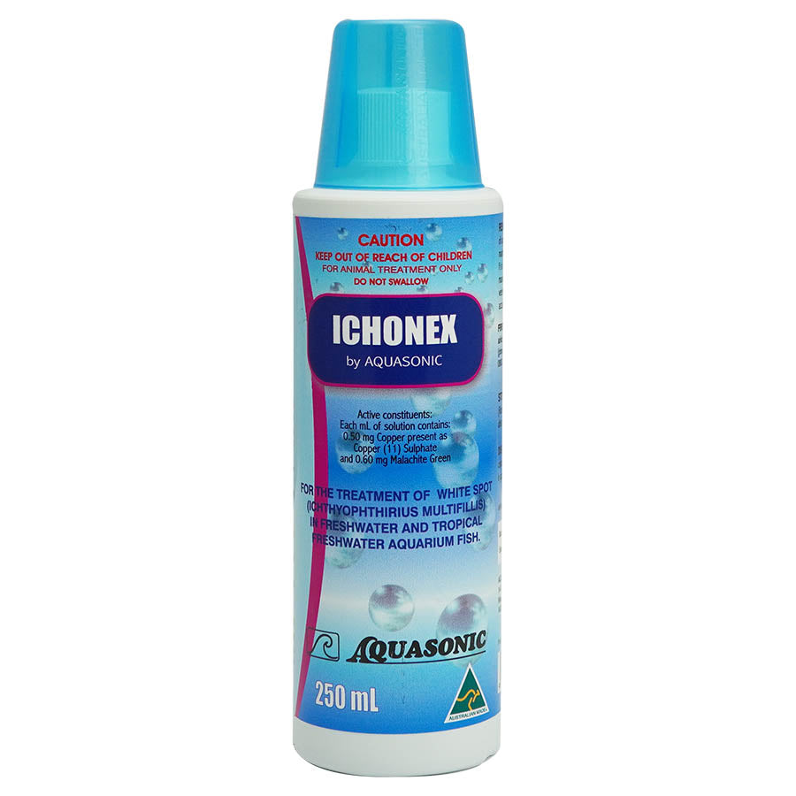 Aquasonic Ichonex 250ml Treatment for Whitespot - Australian Made