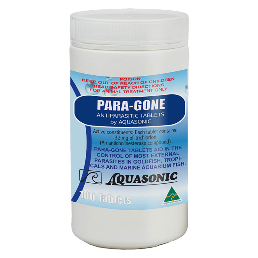 Aquasonic Paragone 100 Tablets for Lice, Fluke and Worms - Australian Made