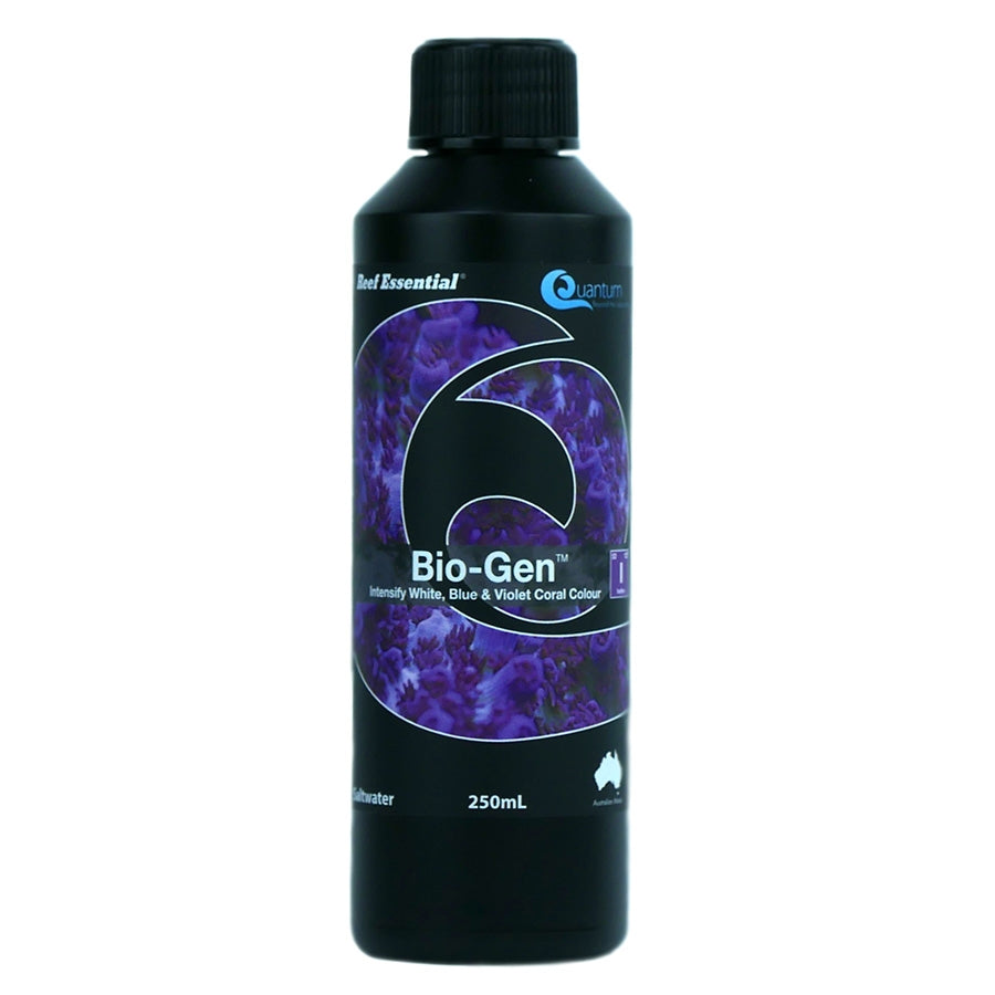 Quantum Reef Essential 250ml Bio-Gen - Intensify White, Blue and Violet Coral Colour