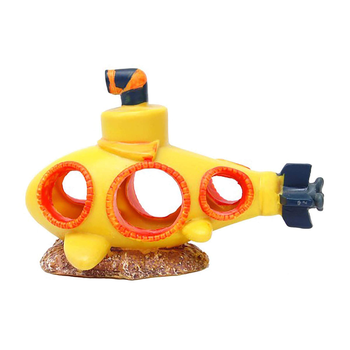 Bioscape - Fantasy Yellow Submarine - 15 x 11cm Aquarium Ornament