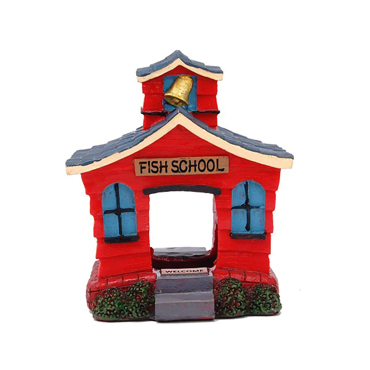 Bioscape - Fantasy Fish School House - 10 x 9cm Aquarium Ornament