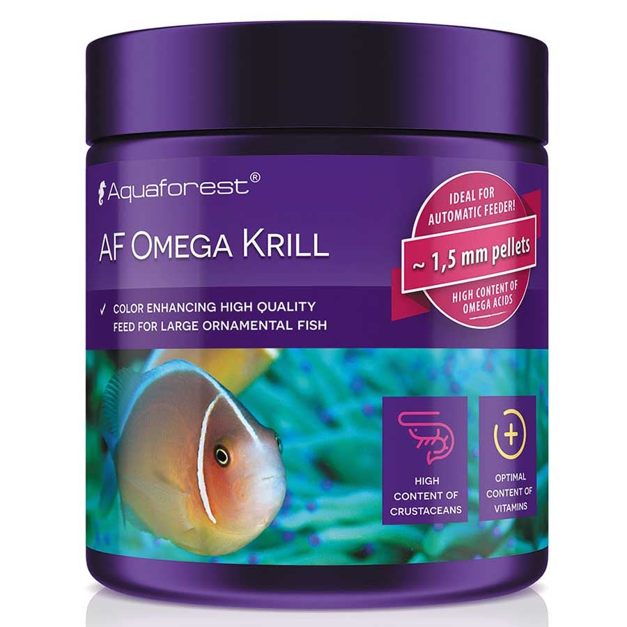 Aquaforest 120g Omega Krill Fish Food 1.5mm pellet