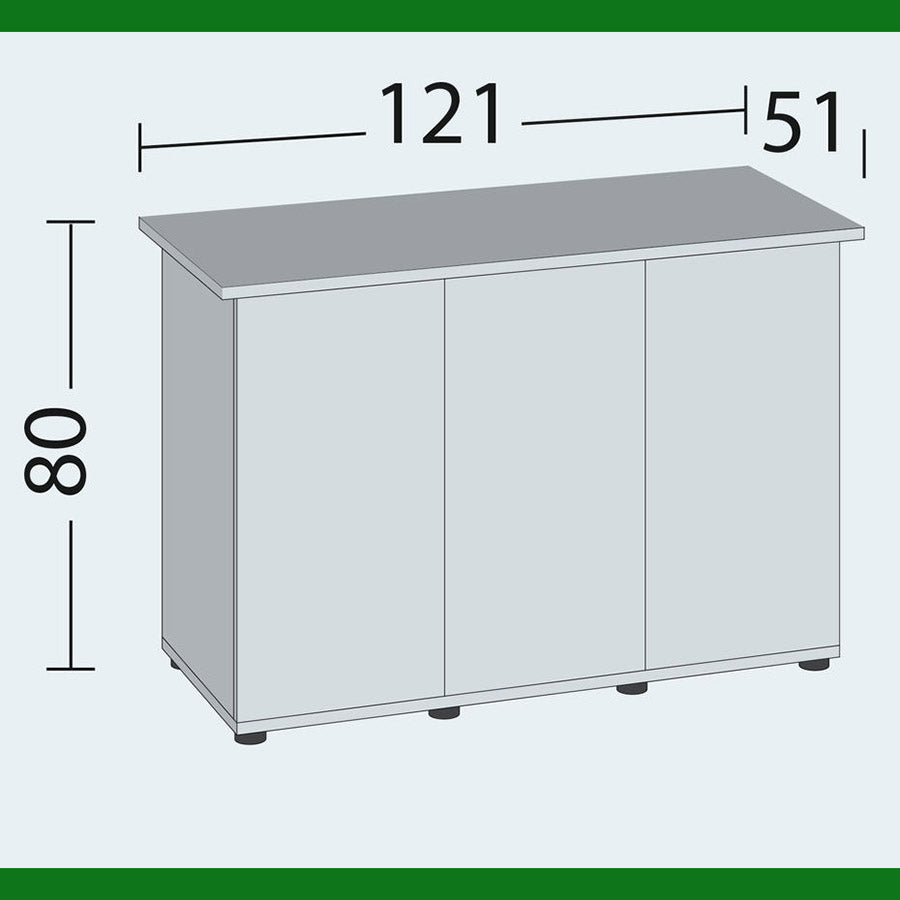Juwel Rio 350 Black (Matches Bioscape 300 Ultraclear Tank) - 121 x 51 x 80cm (Cabinet Only)
