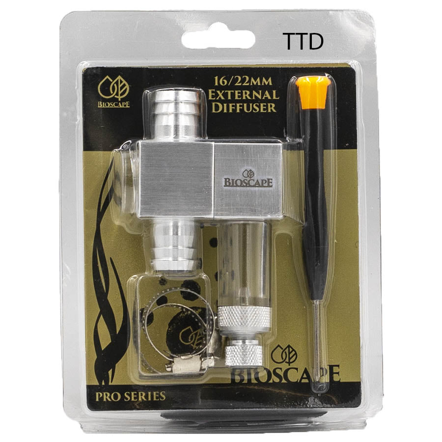 Bioscape External In-Line Diffuser Reactor 16/22mm with bubble counter