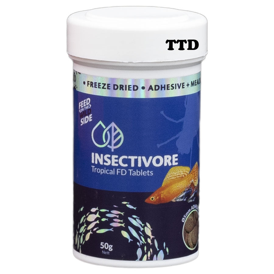 Bioscape Insectivore Freeze Dried Tropical Tablet 50g Fish Food - Adhesive