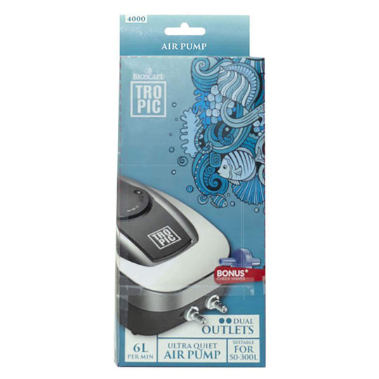 Bioscape Tropic 4000 Dual Outlet Controllable Air Pump for tanks up to 300l