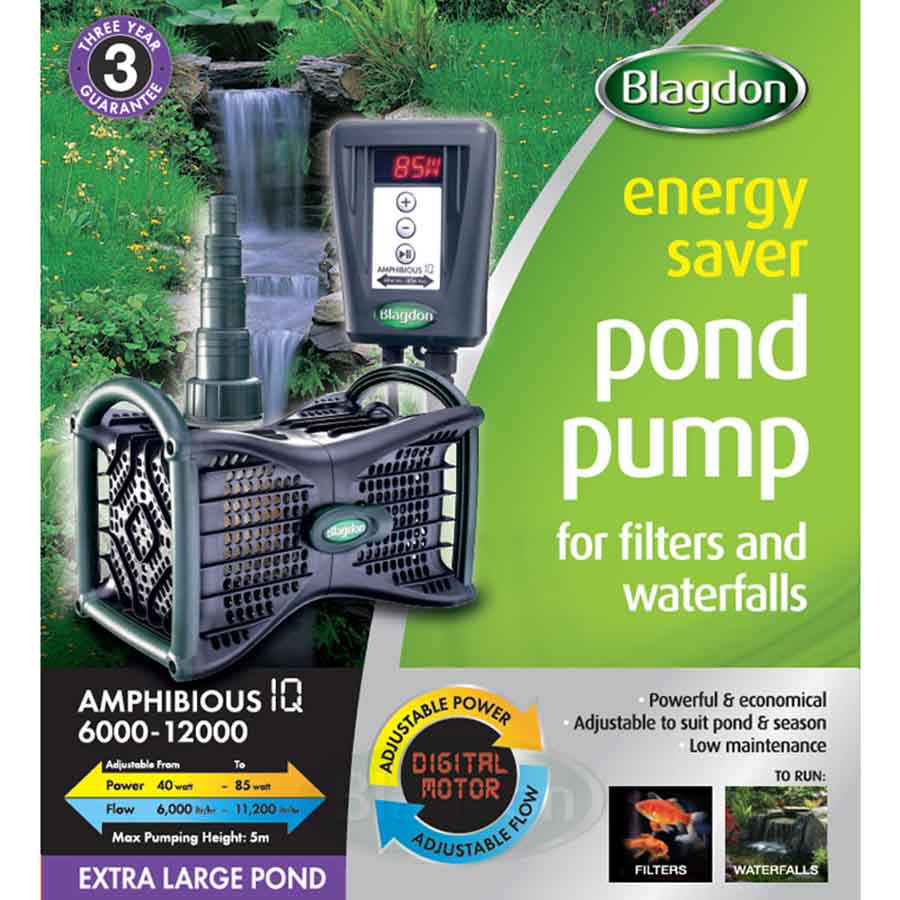 Blagdon Amphibious IQ Pump 12000 - 85w - Controllable Water Pump
